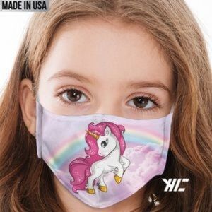 Unicorn Rainbow  Kid Cloth Face Mask